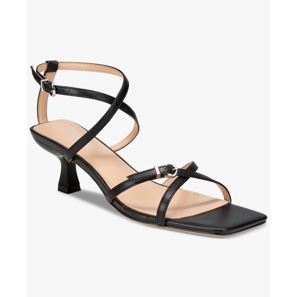 VAILA SHOES Isabella Strappy Black Kitten Heel, NEW in Box! Size 13